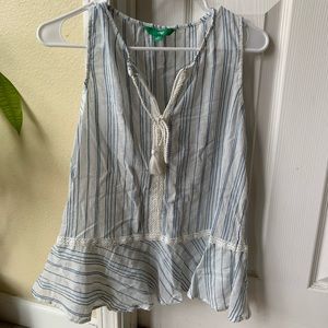NWT Dip Small Blue and White Striped Shirt